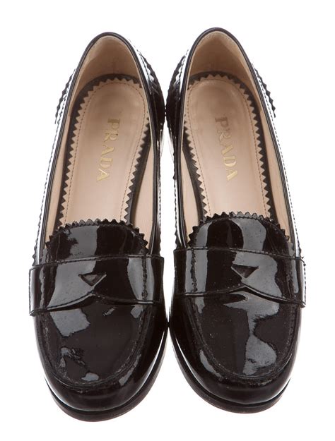 patent leather prada loafers